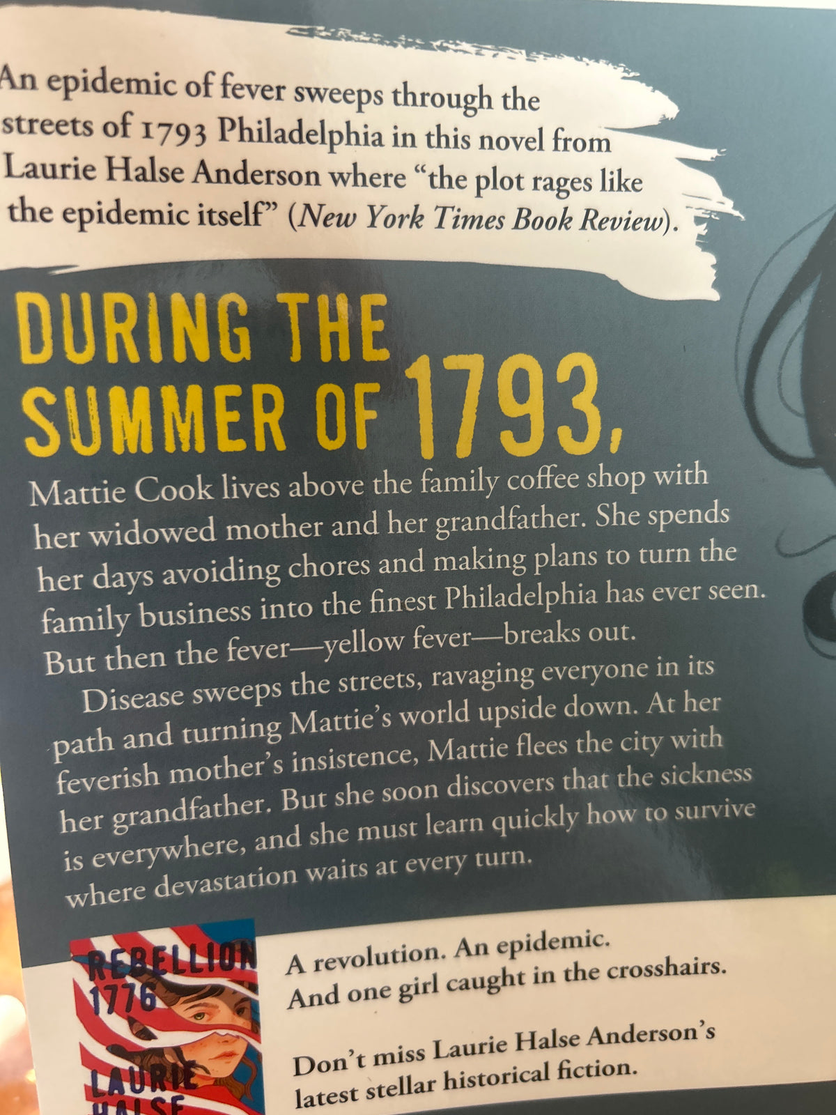 Fever 1793- Laurie Halse Anderson